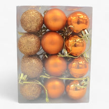 Magic | Set van 24 Plastic Bollen - Gouden, Rode en Roze Decoraties voor - Oranje - Magic | Set van 24 Plastic Bollen - Gouden, Rode en Roze Decoraties voor- €25 - Pantinoshop