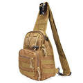 Borsa Crossbody Uomo Giallo Militare - Borsa a Tracolla per Sport all'Aperto