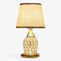 EuroCrystal - lampa stołowa z kryształu w stylu europejskim - eleganckie i romantyczne oświetlenie dekoracyjne na stolik nocny