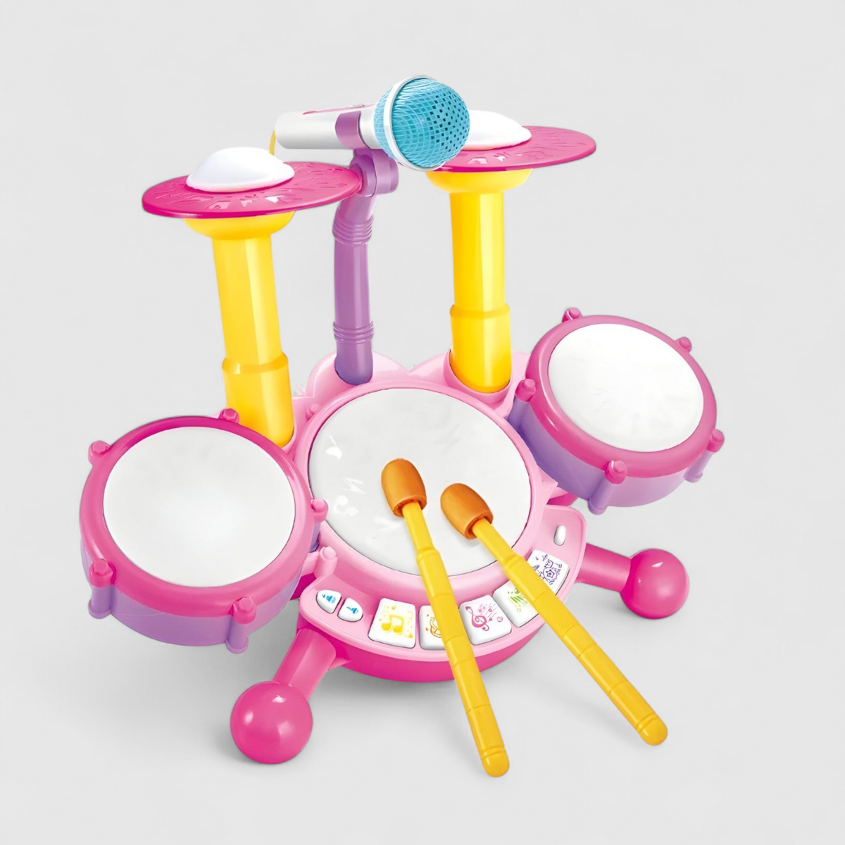 other : Kayden | Educatief Drumstel voor Kleuters - Muziek & Plezier in Een in roze van Pantinoshop