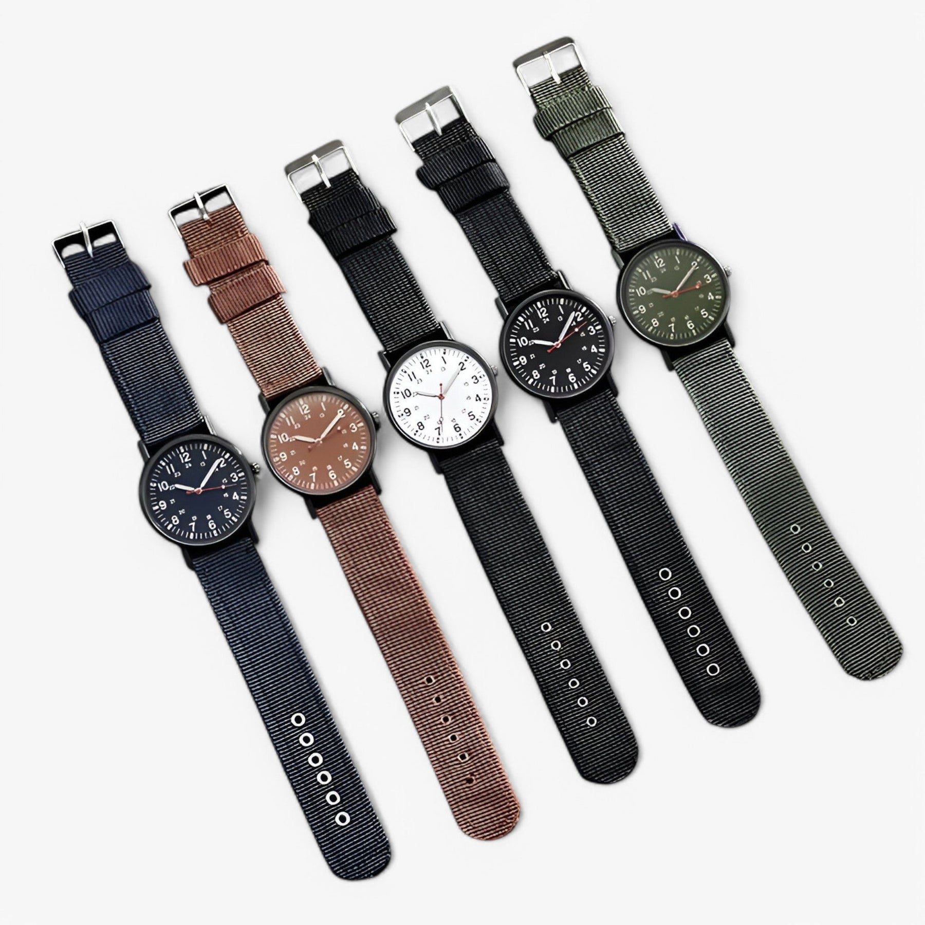watches : Hektor | Nylon Sport Militair Horloge in van Pantinoshop
