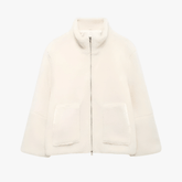 Jacket : Emma | Lange Damesjas met Ritssluiting - Elegante Warmte in Beige van Pantinoshop