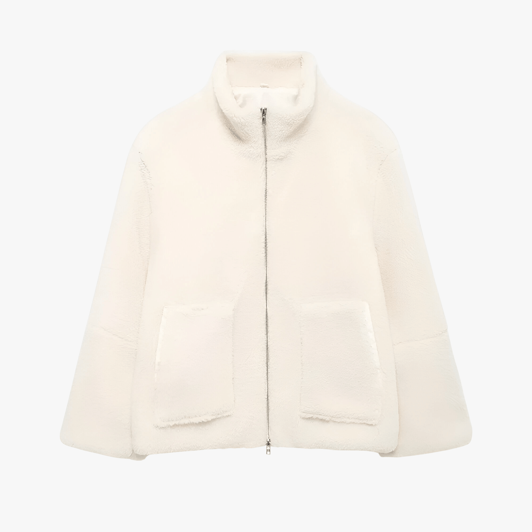 Jacket : Emma | Lange Damesjas met Ritssluiting - Elegante Warmte in Beige van Pantinoshop