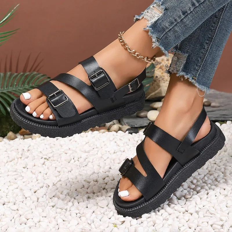 Amel™ - Vegan leren sandalen voor de zomer - - Amel™ - Vegan leren sandalen voor de zomer - €25 - Pantino