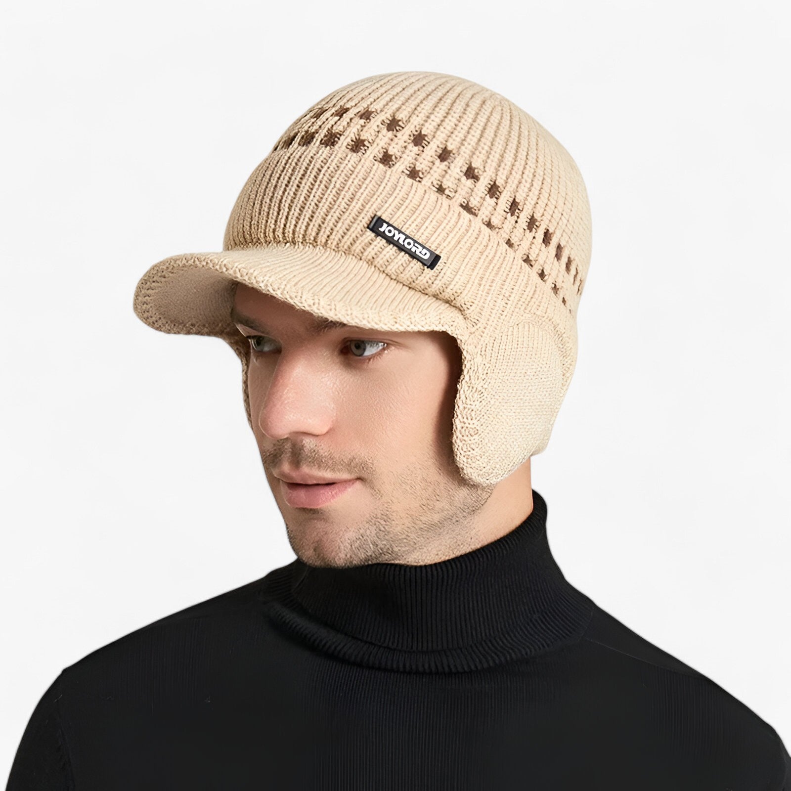 Kevin | Warme Stijl - Gebreide Cap met Oorflappen - - Kevin | Warme Stijl - Gebreide Cap met Oorflappen - €25 - Pantinoshop