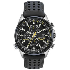 MultiSteel herrechronografur, læderrem, elegant og præcist