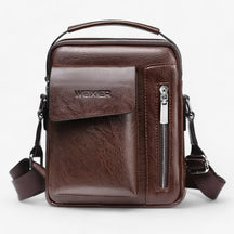 Liam | Vintage PU Leren Schoudertas - €25 : Liam | Vintage PU Leren Schoudertas in Bruin van Pantinoshop