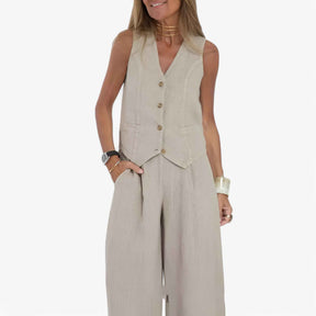 Mouwloos vest (met gratis bijpassende broek)