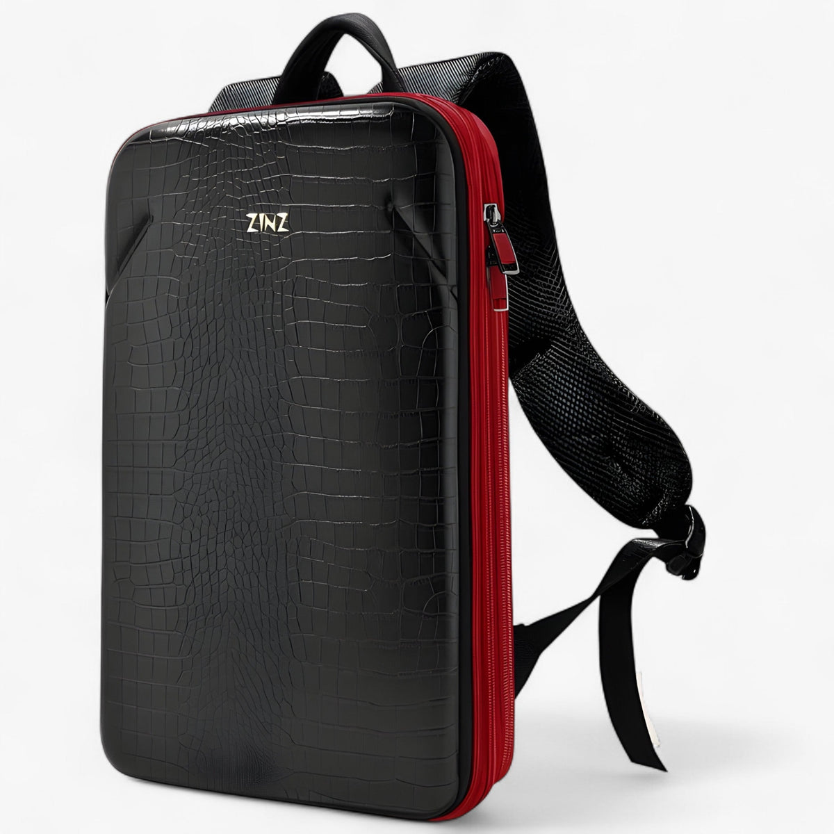 bags : Dublin | Expanderbare werktas met USB-poort in Zwart rood van Pantinoshop