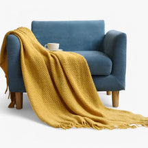 Gezellig gebreid plaid – zacht, warm en stijlvol met franjes Heren
