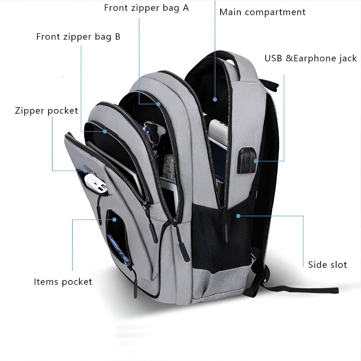 bags : Finn | Ruime Laptoprugzak voor Studenten in van Pantinoshop