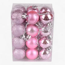 Magic | Set van 24 Plastic Bollen - Gouden, Rode en Roze Decoraties voor - Roze - Magic | Set van 24 Plastic Bollen - Gouden, Rode en Roze Decoraties voor- €25 - Pantinoshop