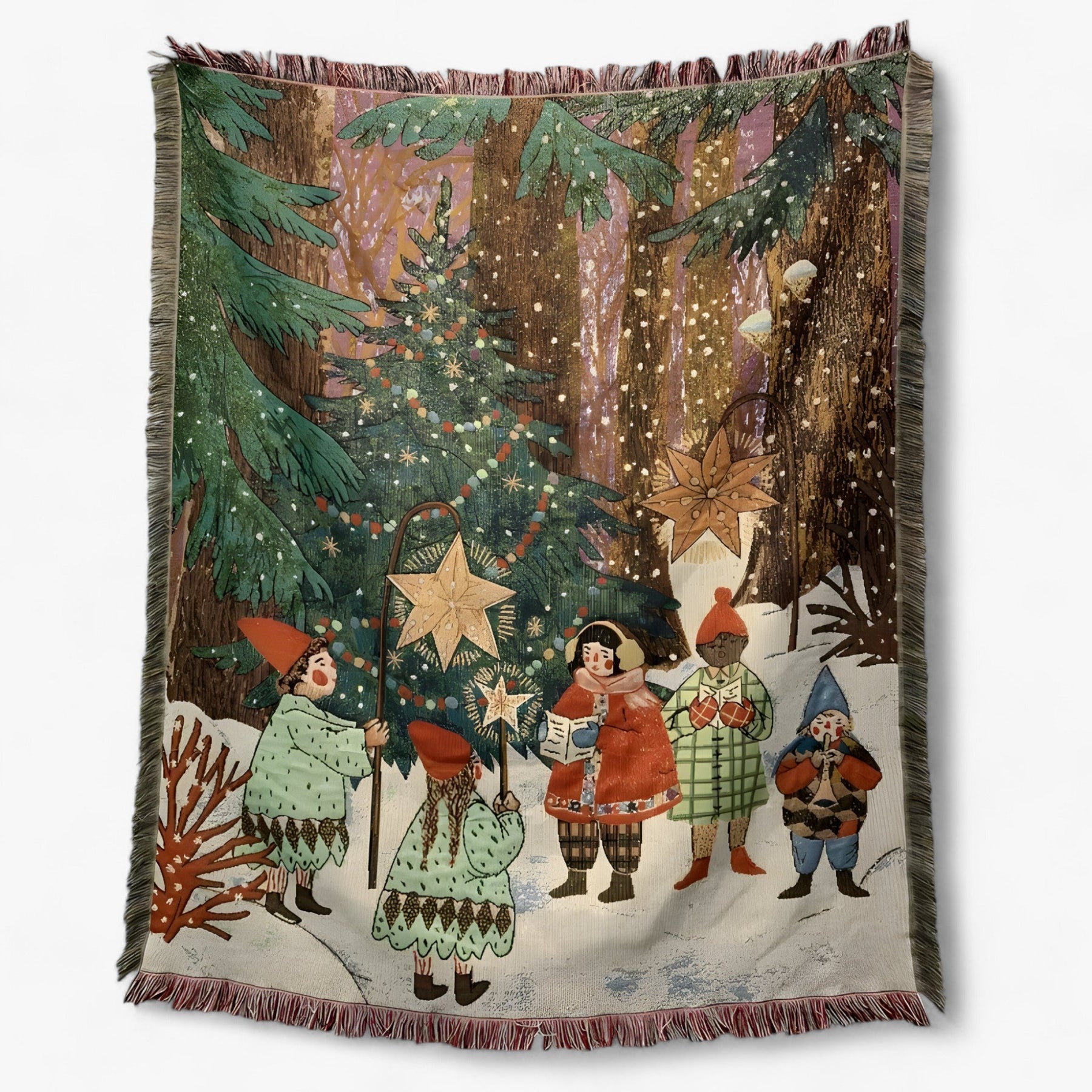 Nutty Notenkraker & Kerstster Deken - Zacht en decoratief dekbed voor een feestelijk huis - Dames van Kerstmis 130x160cm - Nutty Notenkraker & Kerstster Deken - Zacht en decoratief dekbed voor een feestelijk huis - €25 - Pantino