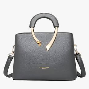 Elvira Luxe Leren Draagtas met Veelzijdig Ontwerp - €25 : Elvira Luxe Leren Draagtas met Veelzijdig Ontwerp in Grijs van Pantinoshop