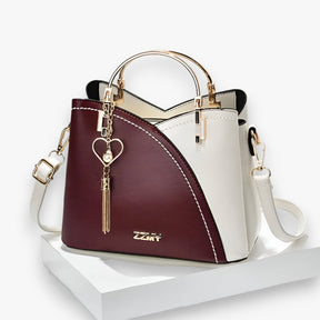 Loisa | Elegante en veelzijdige leren crossbodytas voor vrouwen in trendy kleuren - €25 : Loisa | Elegante en veelzijdige leren crossbodytas voor vrouwen in trendy kleuren in Wijnrood van Pantinoshop