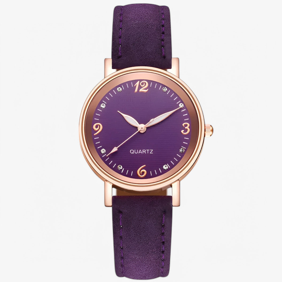 Danna | Roestvrij staal kwarts horloge - €25 : Danna | Roestvrij staal kwarts horloge in Paars van Pantinoshop