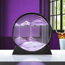 Decoratief 3D Bewegend Zand Schilderij van Glas – Ontspannend Landschap voor Kantoor/Thuis