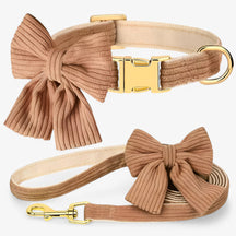 Luna | Schattige Roze Halsband en Leash Set voor Kleine en Middelgrote Honden - €25 : Luna | Schattige Roze Halsband en Leash Set voor Kleine en Middelgrote Honden in Bruin van Pantinoshop