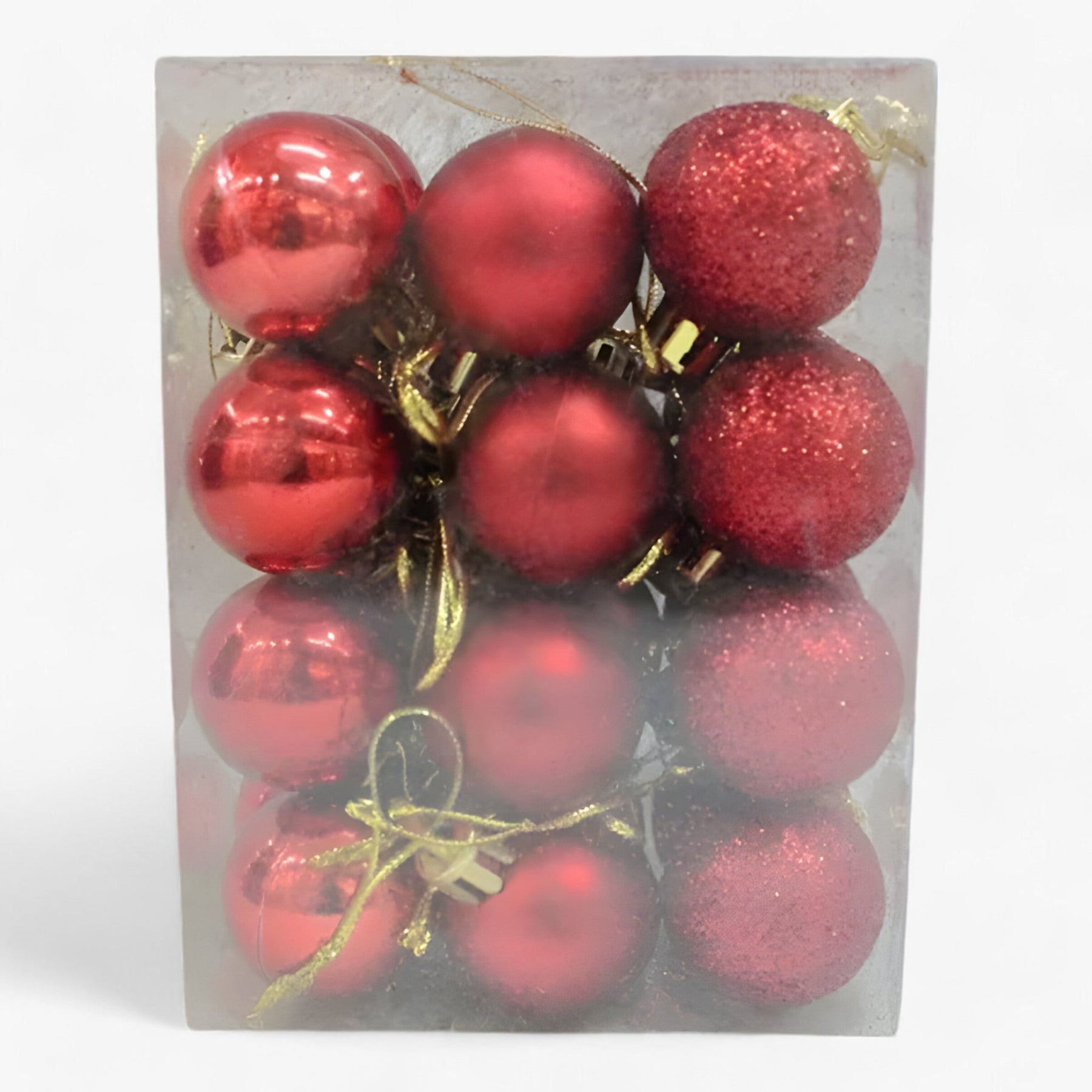 Magic | Set van 24 Plastic Bollen - Gouden, Rode en Roze Decoraties voor - Rood - Magic | Set van 24 Plastic Bollen - Gouden, Rode en Roze Decoraties voor- €25 - Pantinoshop