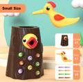 Juego magnético de pájaro carpintero para niñas - desarrollo de motricidad fina - madera