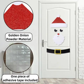 Fristy | Kerstviltstickers voor deuren en ramen - Feestelijke decoratie voor thuis - - (1+1 gratis) Fristy | Kerstviltstickers voor deuren en ramen - €25 - Pantino