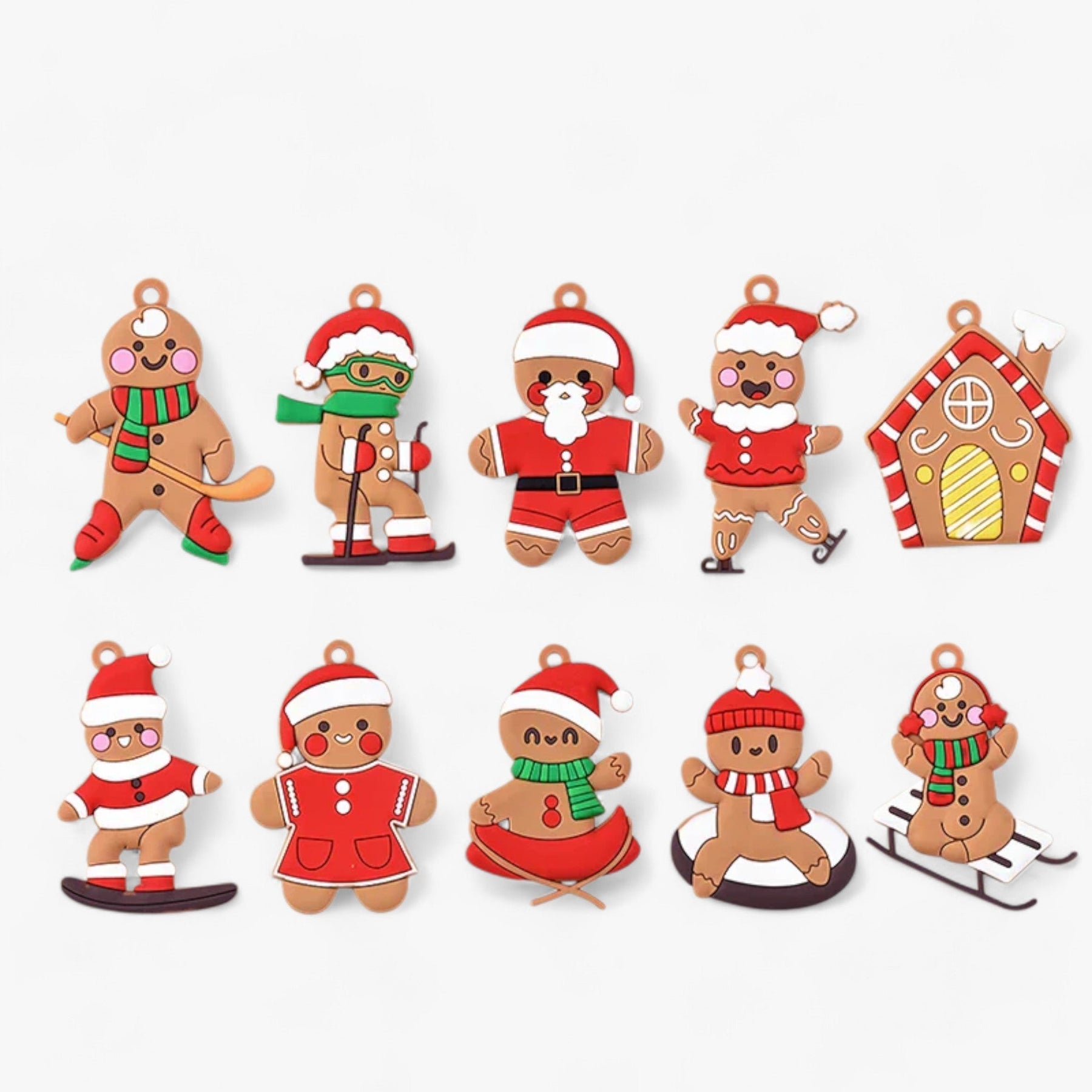 Gemberbel | 10 stuks Sport Gingerbread Man-hangers - Feestelijke decoraties voor de boom - 10 stuks - Gemberbel | 10 stuks Sport Gingerbread Man-hangers - Feestelijke decoraties voor de boom - €25 - Pantino