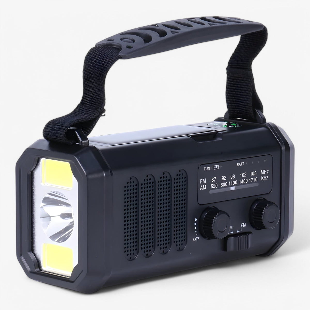 gadgets : Oliver | Draagbare Radio met Handmatige Oplader in Zwart van Pantinoshop