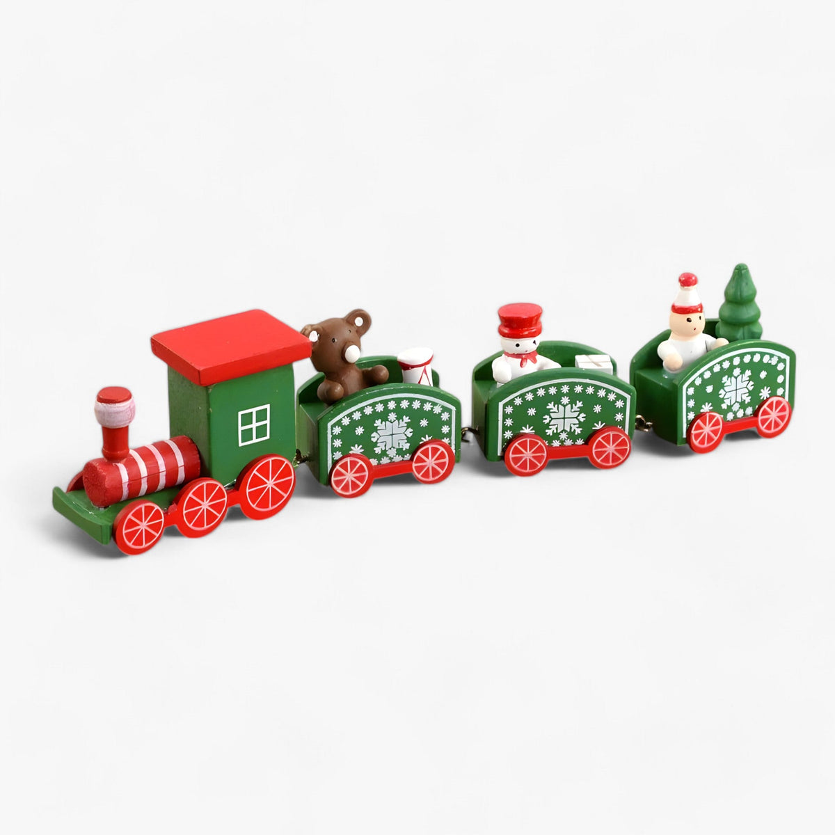 Eigenzinnigheid | Kerst houten treinornament - feestelijk decor en cadeau voor kinderen - Stijl2 - (1+1 gratis) Eigenzinnigheid | Kerst houten treinornament - €25 - Pantino