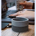 Magnetisk USB-C Kabel - Kabelrod Fri Fleksibel - Nylon