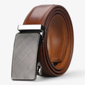 Cinturón de Moda de Cuero Refinado para Hombre - Marrón