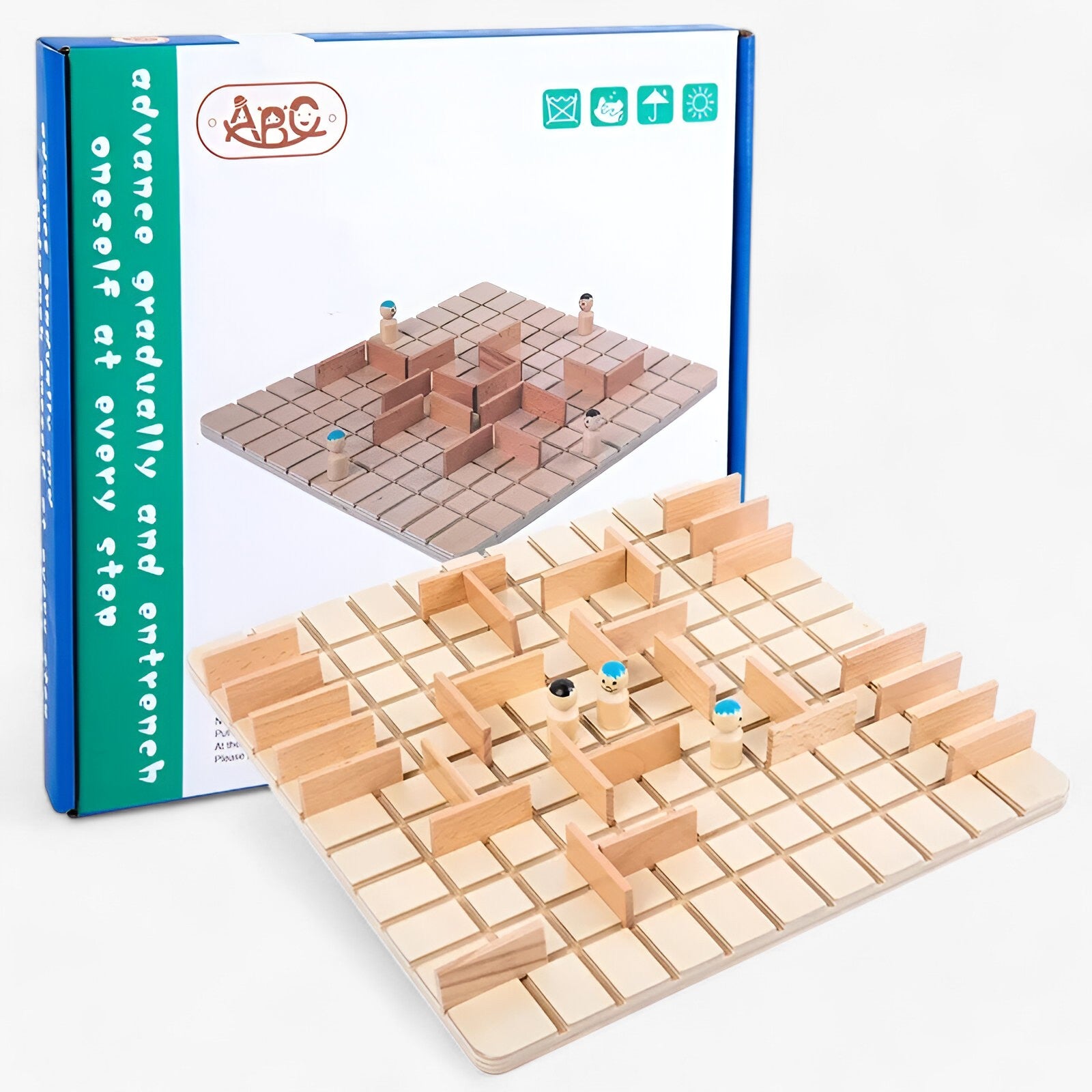 Slimme Strategie | Houten Quoridor Spel voor Gezinnen - - Slimme Strategie | Houten Quoridor Spel voor Gezinnen - €25 - Pantinoshop