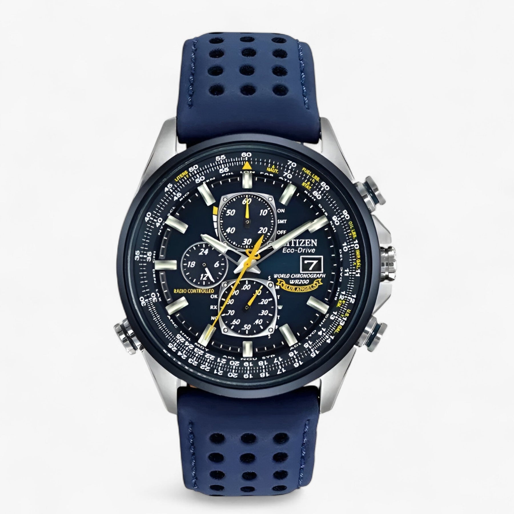 Heren Chronograaf Horloge MultiSteel 42mm, Zilverkleurig Staal met Elegante Blauwe Wijzerplaat