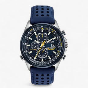 Heren Chronograaf Horloge MultiSteel 42mm, Zilverkleurig Staal met Elegante Blauwe Wijzerplaat