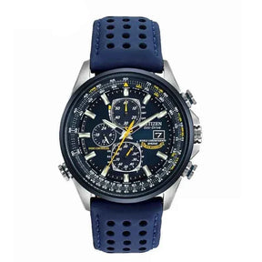 MultiSteel herrechronografur, læderrem, elegant og præcist