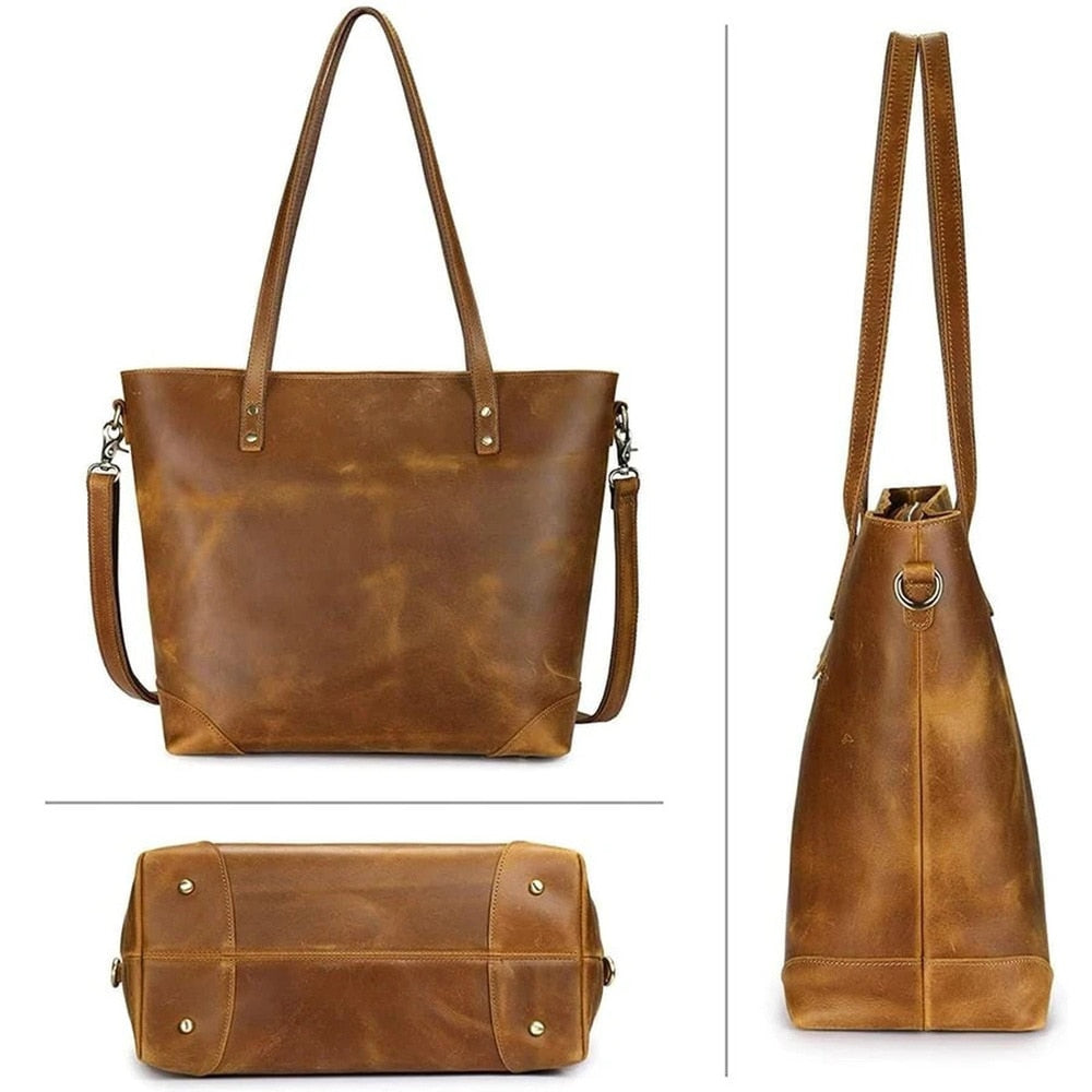 Luxury Bag Vintage Leren Tas - - 0 - Pantino