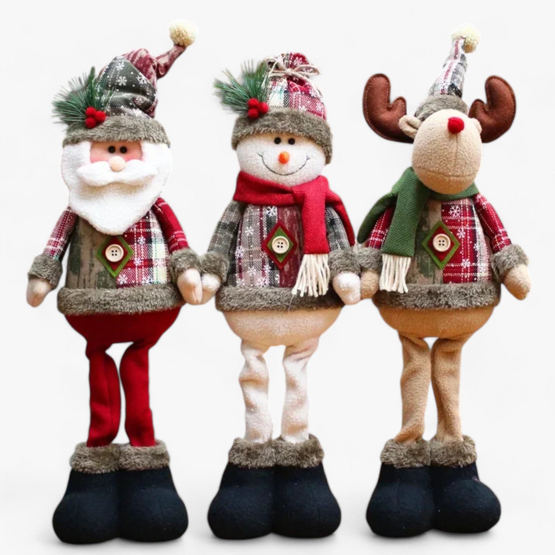 Kerstpop | Sneeuwpop & Kerstman pluche - Feestelijke woondecoratie & kerstcadeaus - - Kerstpop | Sneeuwpop & Kerstman pluche - Feestelijke woondecoratie & kerstcadeaus - €25 - Pantino