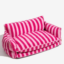 Hondenbed Streepjes - Roze 65x40x30cm - Hondenbed Streepjes - Pantino