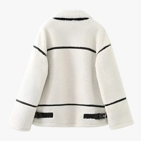 Damesjassen & -jacks : Mira | Dames Winterjas in Pluche voor Koude Dagen in van Pantino