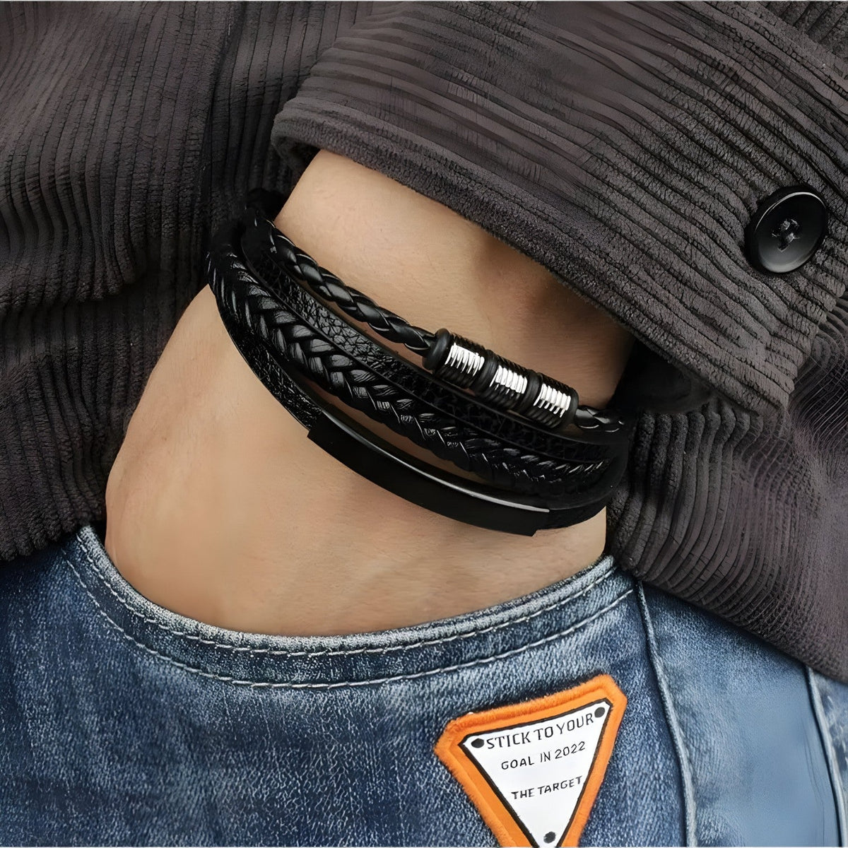 accessories : Vince | Robuuste en veelzijdige leren armband in van Pantinoshop