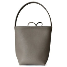 bags : Tote Bag Beige - Premium Leather in Gray van Pantino