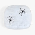 Halloweenowa pajęczyna - rozciągliwa pajęczyna i pająki na straszne imprezowe dekoracje - biała