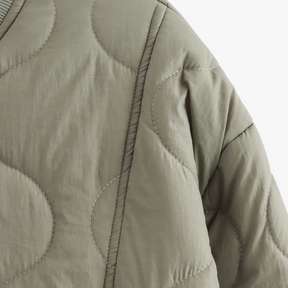 Damesbuitenjassen : Carina | Dames Gewatteerd Winterjack met Dierenprint in van Pantino