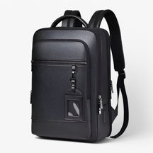 Leonardo | Leren Rugzak met USB - €25 : Leonardo | Leren Rugzak met USB in Zwart-A van Pantinoshop