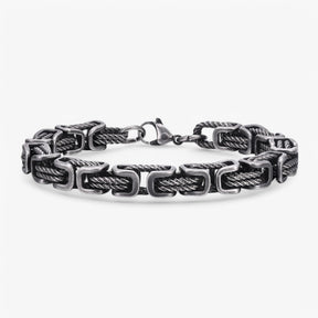 accessories : Floris | Robuust en Tijdloos - Grote Mannen Armband in Grijs van Pantinoshop