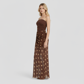 Women Set : Agnesia | Tweedelige Set Dames met Stippen in van Pantino