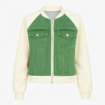 Clothes : Silvanna | Veelzijdig denimjack voor dames in Groen van Pantino
