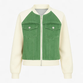 Clothes : Silvanna | Veelzijdig denimjack voor dames in Groen van Pantino