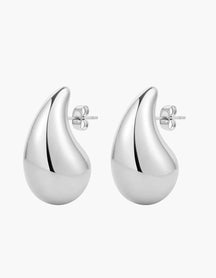 Earrings : Ring Goud - Drop Earrings in Silver van Pantino