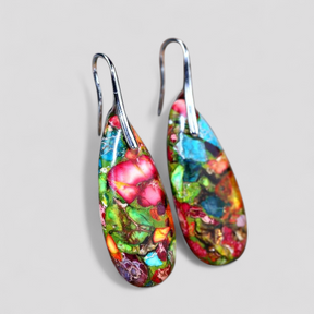 accessories : EnergyLivin Jaspis Traandruppel Oorbellen in van Pantino