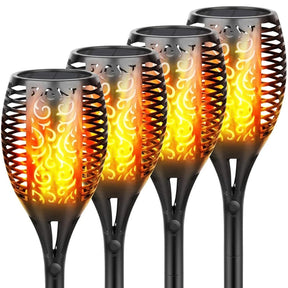 GroenLeven - Solar Tuinfakkel draadloos iedere avond gratis tuinverlichting - 4 stuks - Home & Garden - Pantino